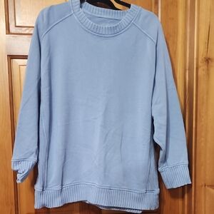 Aerie Sky Blue Crew Neck Sweater